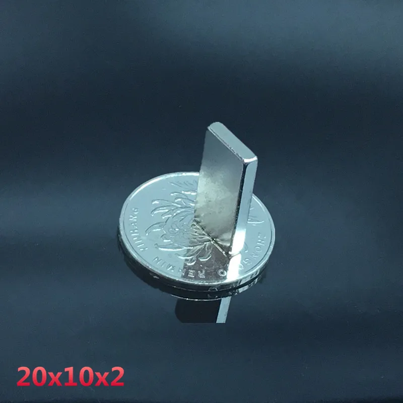 Buy 20pcs neodymium 20x10x2 mm N35
