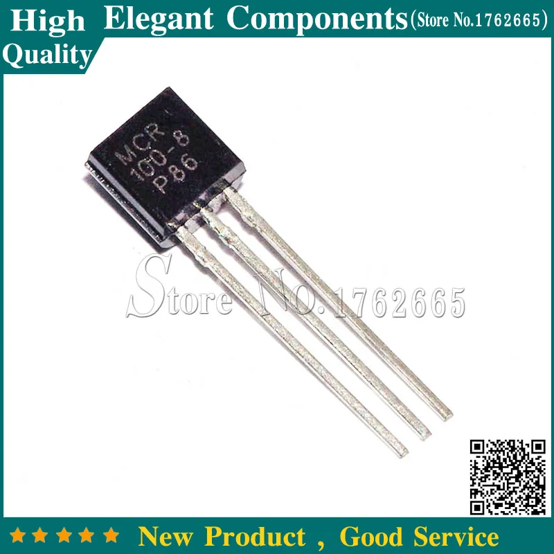 50PCS MCR100 8 TO92 100 8 MCR100 TO 92 One Way Thyristor Free Shipping ...