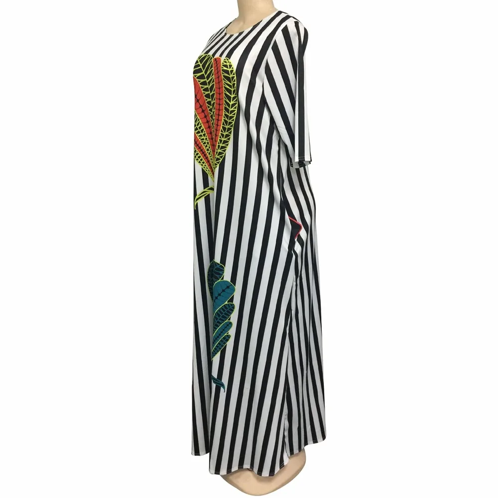 Tilapia, модное Брендовое женское летнее платье в полоску, с завышенной талией, макси, длинное, повседневное, vestidos, сексуальное, свободное, эластичное, женское платье