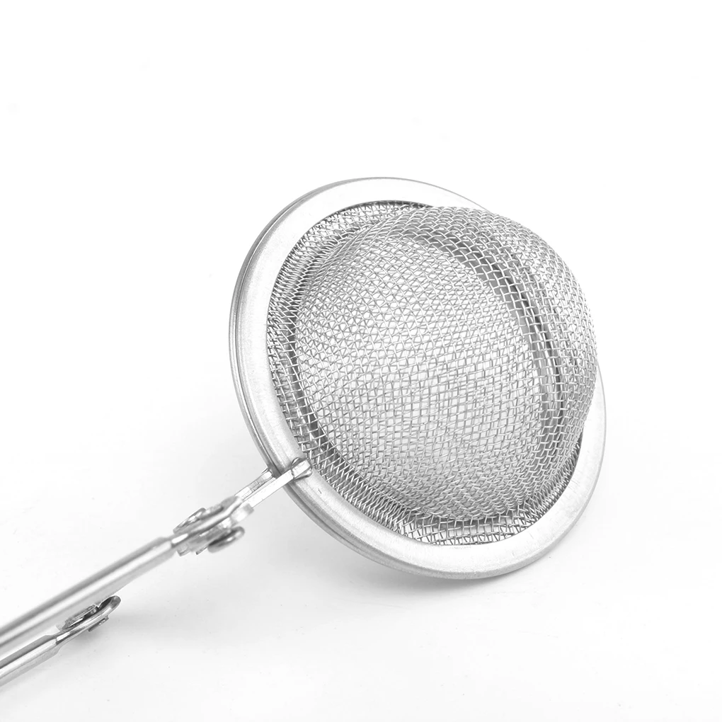 1PC Stainless Strainer Steel Mesh Ball Tea Leaves Filter Squeeze