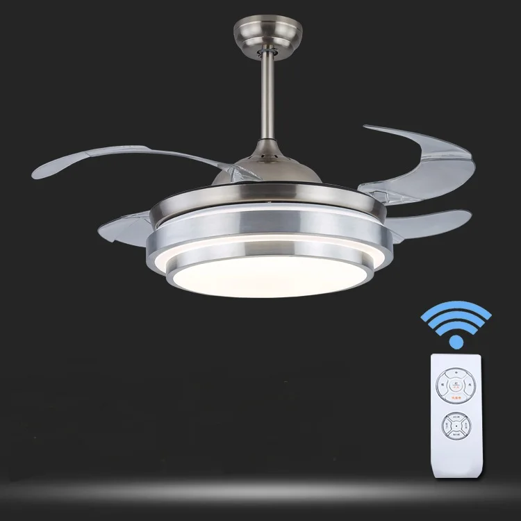 simple modern LED Ceiling fan LED lamsp light invisible ...