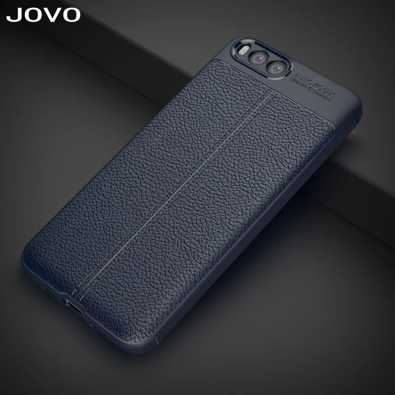 Чехол JOVO для XiaoMi 6 мягкий силиконовый чехол из ТПУ с зернистой текстурой и кожей