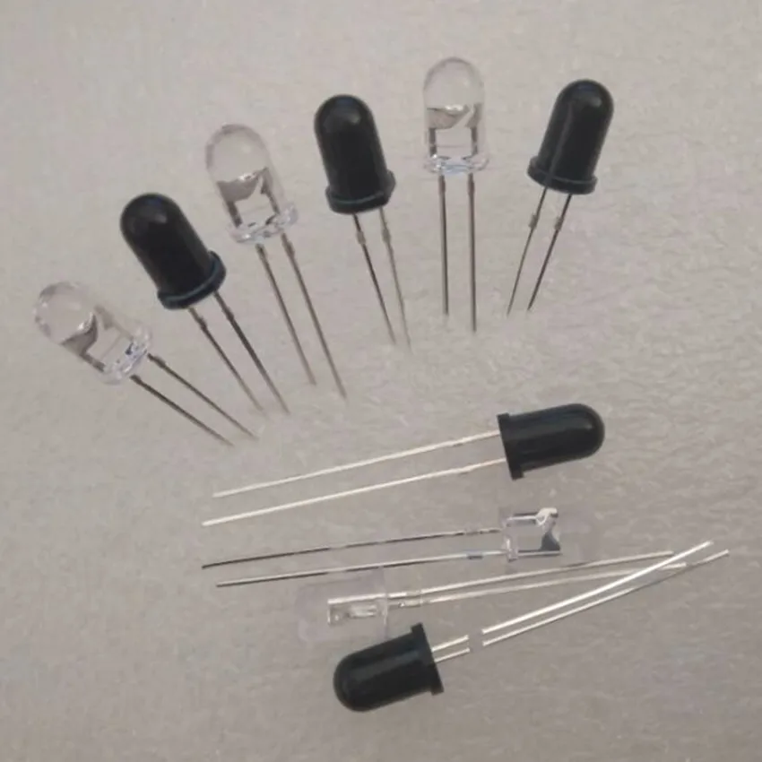 20 Pair/lot 5mm 940nm Infrared IR LED Emitter and Receiver Assorted Led Light Diodes 20 Pair/lot 5mm 940nm Infrared IR LED Emitter and Receiver Assorted Led Light Diodes