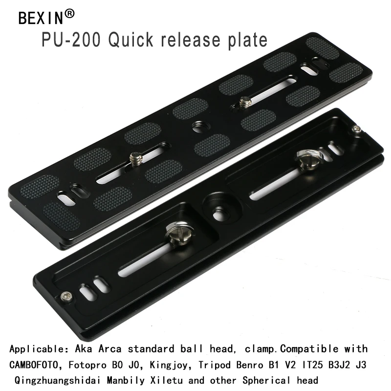 BEXIN универсальный металлический Arca Swiss mount адаптер quick release plate с 1/4 винт для Benro Штатив шаровой головкой PU120/150/200/300