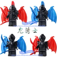 Única Venda Castelo Medieval Cavaleiros Cavaleiros Do Dragão O Senhor dos Anéis Hobbits Figuras com Armadura de Blocos de Construção de Tijolos Brinquedos