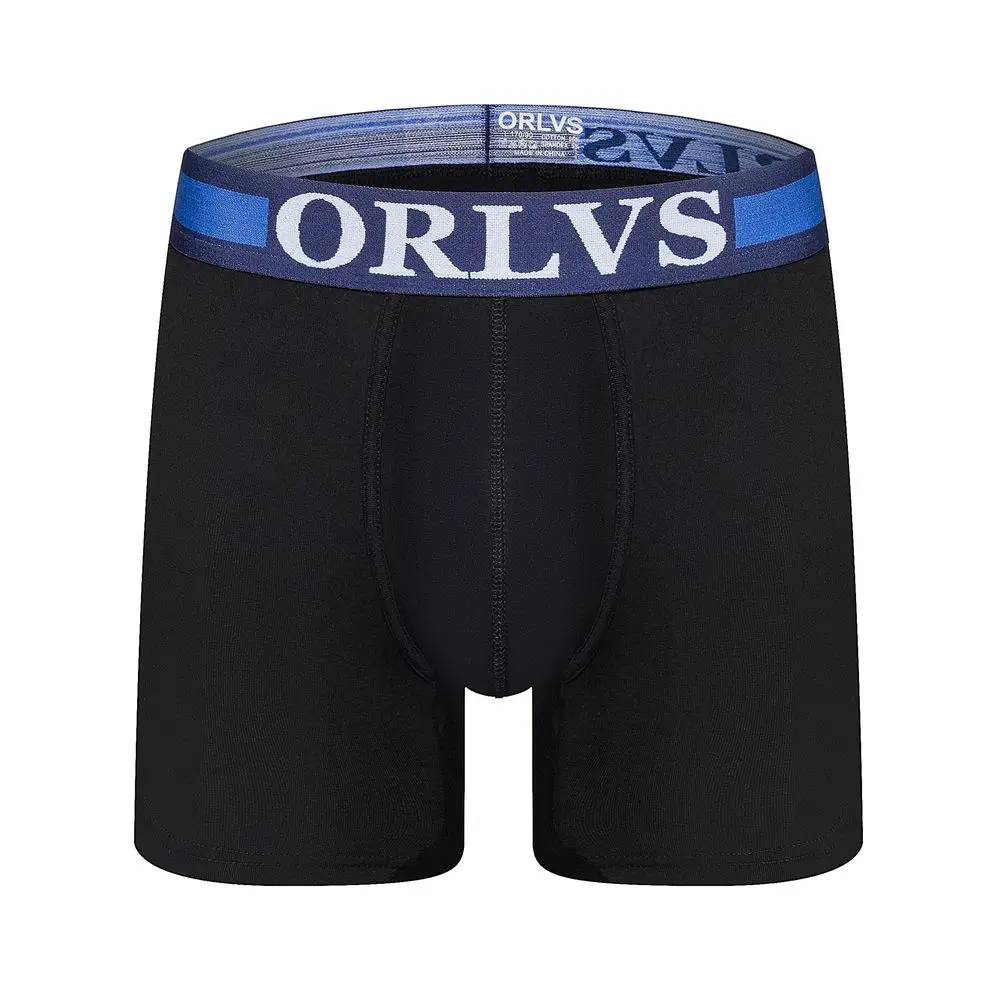 

ORLVS Brand Men Boxers Soft Cotton Boxers Mens Underwear Gay Sexy Plus Size Comfortable Male Underwear Panties Homme