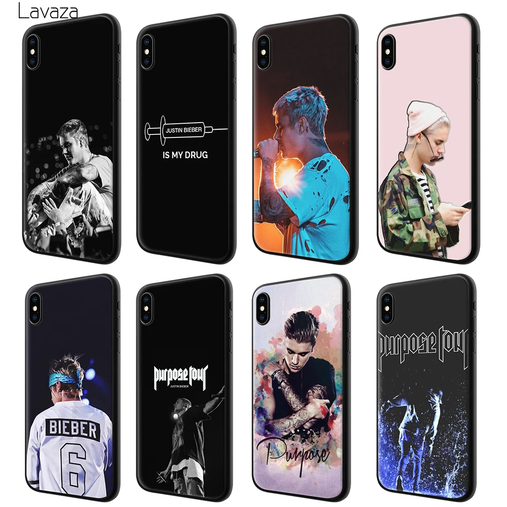 Lavaza Justin Bieber purpose tour Soft Silicone Case Cover for Apple iPhone 6 6S 7 8 Plus 5 5S SE X XS MAX XR TPU Cases