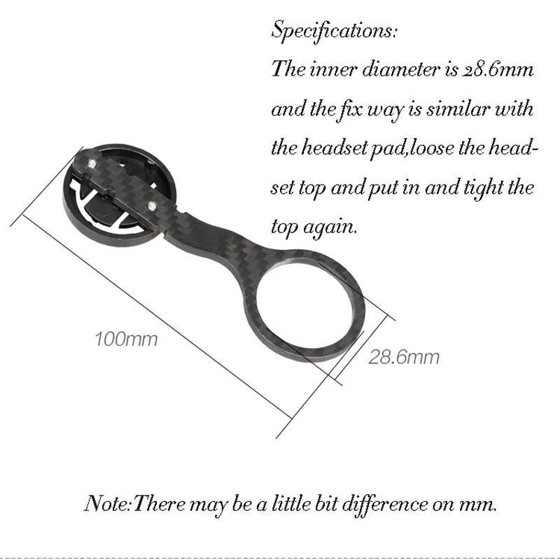 New 15g 3K Carbon Fiber Bicycle Computer Holder Bike Stem Extender Handlebar Computer Cycling Stem Mount For Garmin Bryton GPS