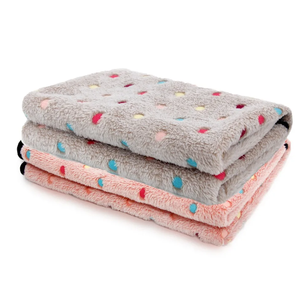 Super Cute Blanket For Dogs Colorful Dot Blanket For Pets 2 Color Mat 2