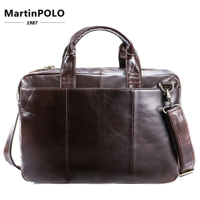 

Business Bag Men Briefcases Genuine Leather Handbags Tote Computer Bags for Document Messenger Bag Laptop Male Briefcase MLT8902