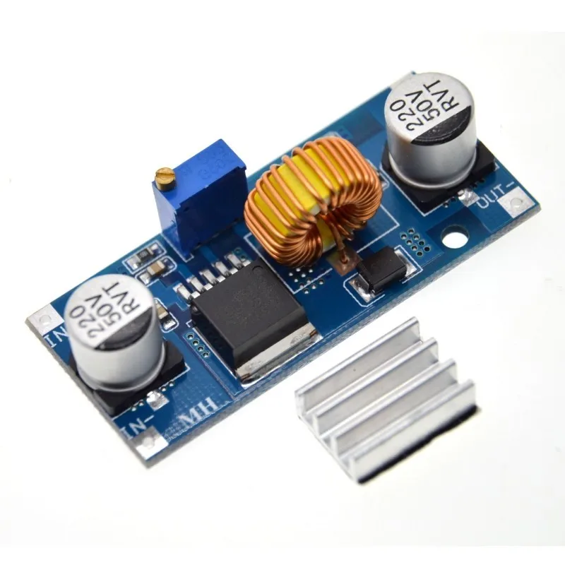 

Thinary Electronic 5A 75W XL4015 DC-DC Converter Adjustable Step-Down Module 4.0-38V to 1.25V-36V DIY Adjustable Power Supply