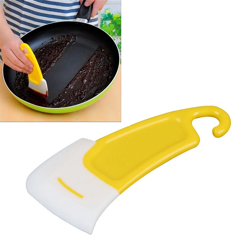 Антипригарная сковорода скребок силиконовая кухонная щетка инструмент для выпечки торта лопатки для теста щетка для чистки