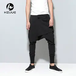 HZIJUE Новинка 2018 года хип хоп Танец Мешковатые джоггеры брюки для девочек эластичный пояс Мода Многослойные драпированные уличная одежда