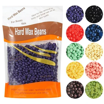 

10 Flavors Paper-free Hard Wax Beans No Strip Depilatory Dedicated Painless Hot Wax Beans Full Body Hair Removal 70bags/lot DHL