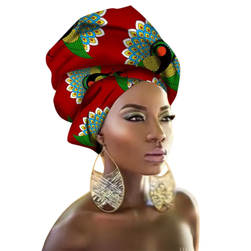 Тюрбан повязки на голову модные африканские повязки на голову для женщин Сладкий головной платок для леди высокое качество хлопок африканские женские повязки на голову - Цвет: 19
