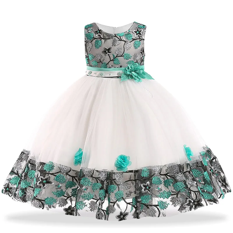 

Toddler Flower Girls Wedding Dress Kids Party Dresses Easter Carnival Costume For Girls Elegant Princess Dress Children Clothing