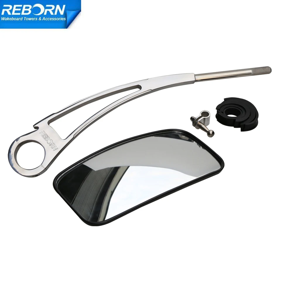 Reborn wakeboard mirror arm polished