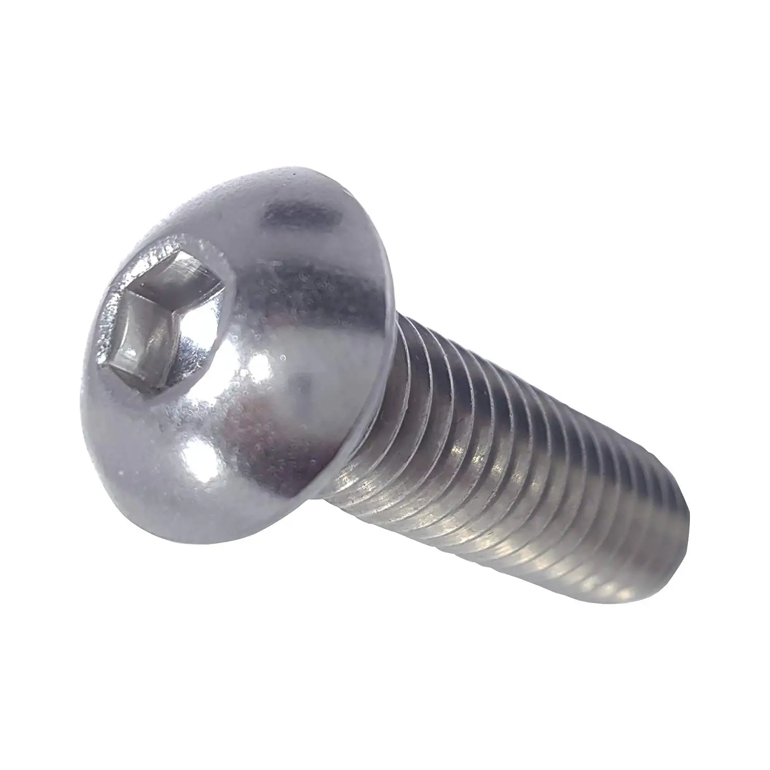 

M8-1.25 x 50MM Button Head Socket Cap Screws, Allen Socket Drive, ISO 7380, Stainless Steel 18-8, Full Thread, Quantity 25