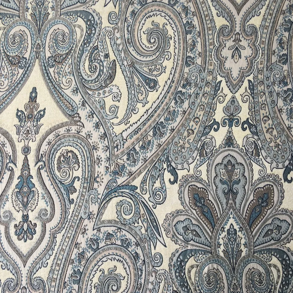 Luxurious Euro Style Jacquard Woven Chenille Damask Floral Design For