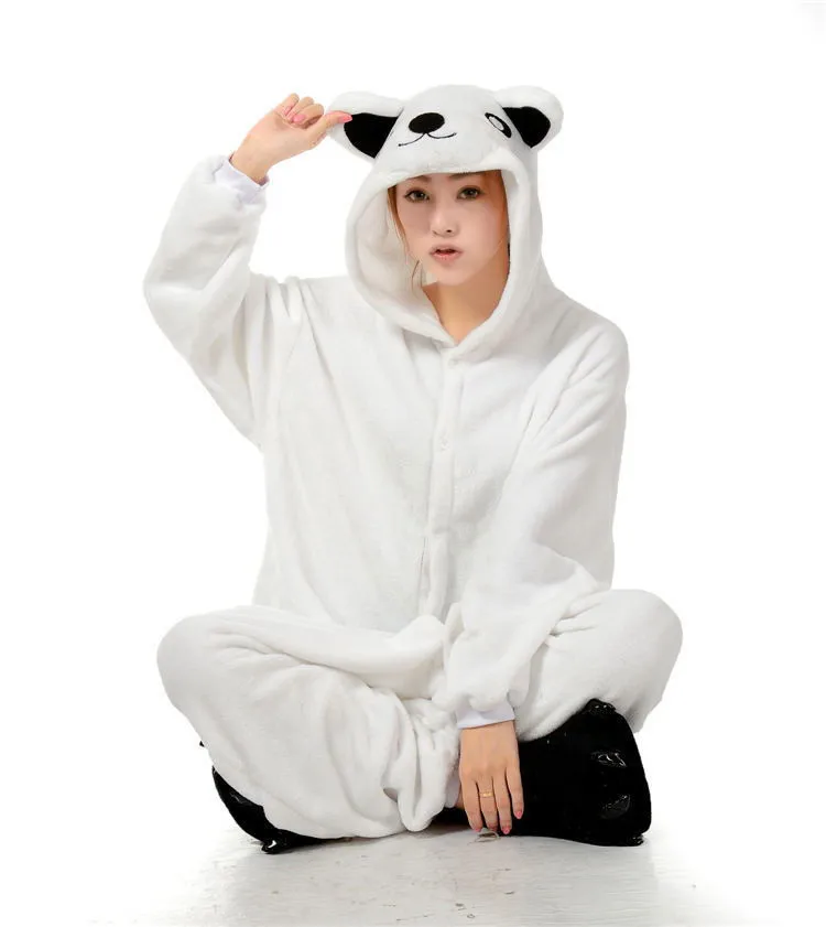 Кигуруми белый медведь кигурумы Пижама для взрослых один размер унисекс пижамы Хэллоуин Рождественская вечеринка пижама в виде костюм Косплея