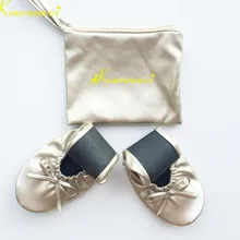 Лучшая цена; женская модная золотистая складная обувь для вечеринок; Индивидуальная сумка