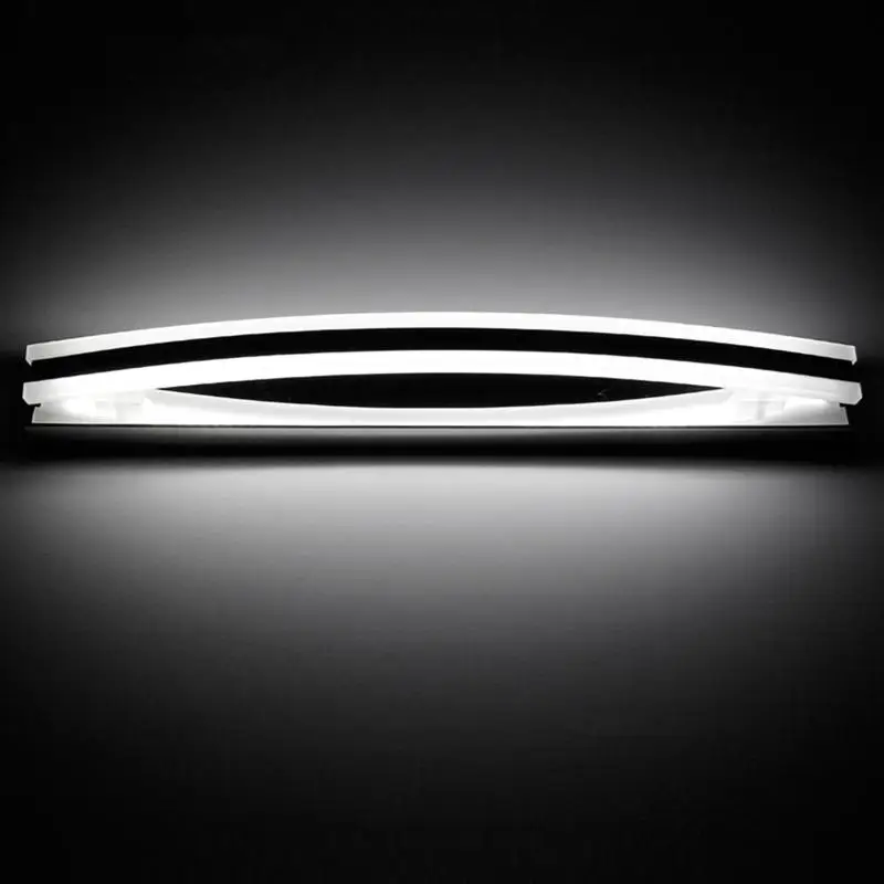 

40CM 8W Bathroom Mirror LED Lamp Simple Modern Minimalist Waterproof LED Bath Wall Sconces Mirror Light Lamp (Pure White Light)