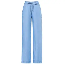 Джинсы для Для женщин Mom Jeans середины талии джинсы женщина высокой эластичные большого размера растягивающиеся женские джинсы из стираного
