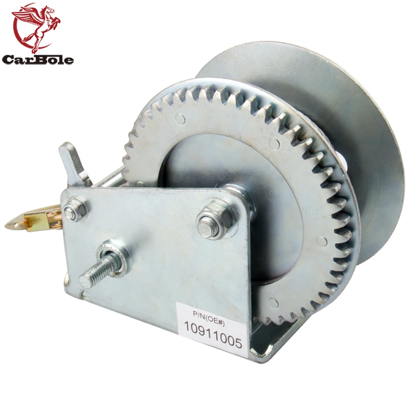 CARBOLE Новый 2000lb 1 тонна подъемник с 10 м ручная лебедка рукоятки Ремень Сталь