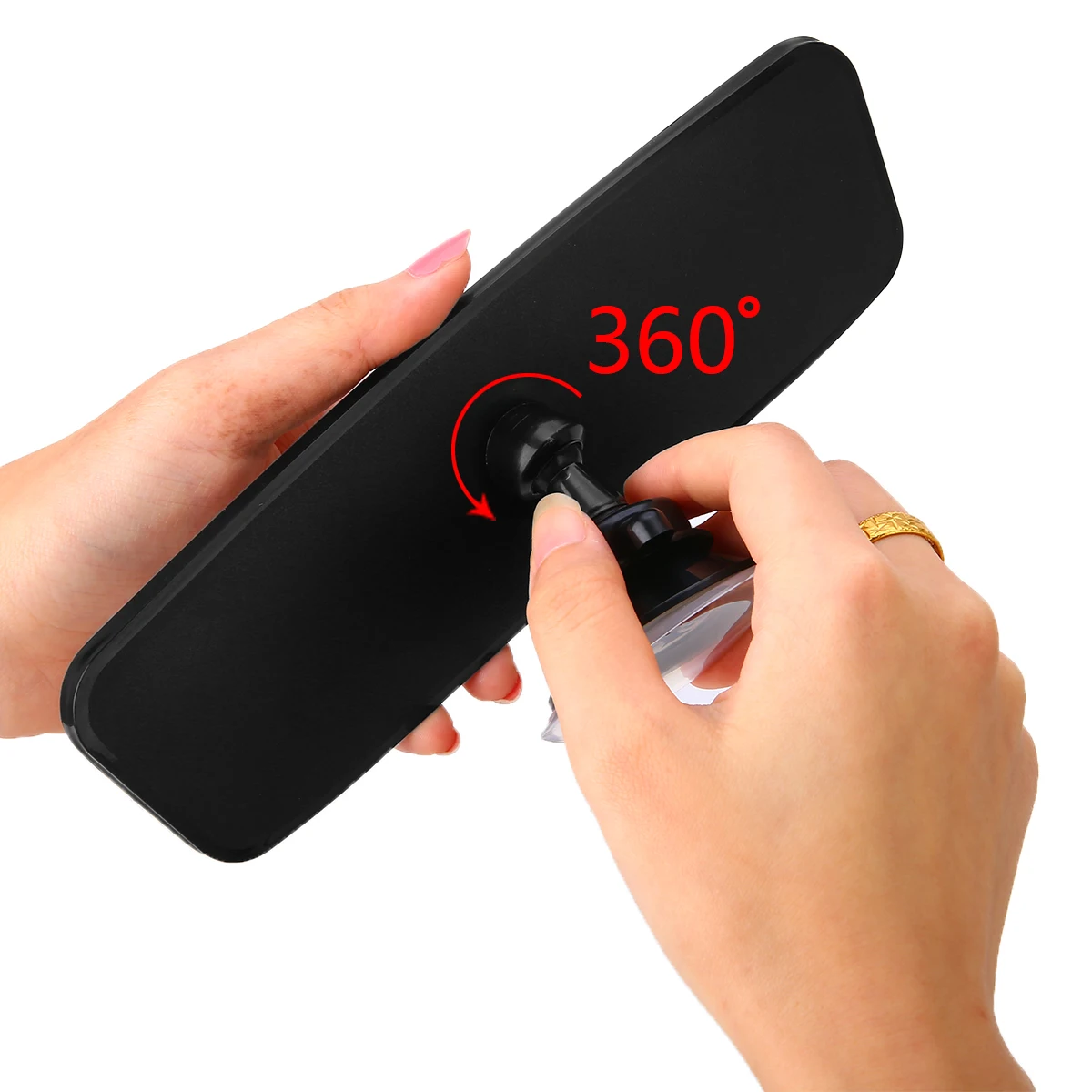 1pcs 20*6cm Interior Rear View Panoramic Wide Angle Rear Car Back Seat Baby View Truck Wide Flat Rearview Mirror Suction Cup