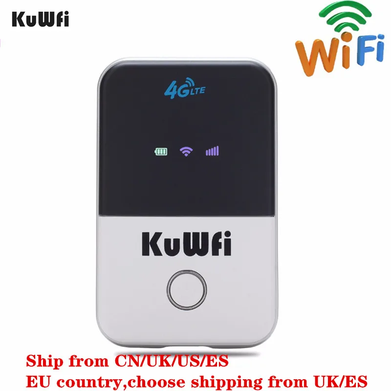 KuWFi 4G Wifi роутер мини LTE беспроводной разблокированный 3G/4G FDD/TDD Портативный