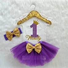 Изготовленная на заказ корона с пользовательским именем для девочек на день рождения, боди для новорожденного, для младенца, шаровары, комбинезон, комплекты, Детские вечерние костюмы для душа