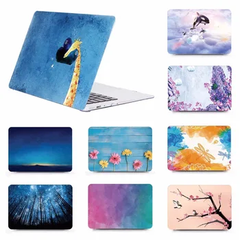 

Painting Hard Shell Laptop Case Keyboard Cover For 2018 New Apple Macbook Air 11 Air 13 Pro Retina Touch Bar 12 13 15 inch-SG