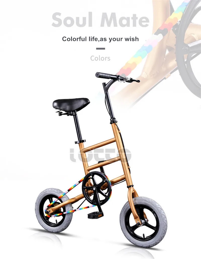 Sale Creative 12" Road Bike Bicycle BMX Mini Bike Park Transit Vehicles Ultra light Leisure Street Cycling Not Folding Bicicleta 6