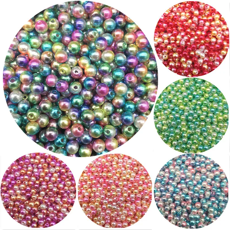 

100pcs/Lot 6mm New Cheap Round Shape Imitation Pearls Beads Handmade DIY Bracelet Jewelry Accessories Making Wholesale