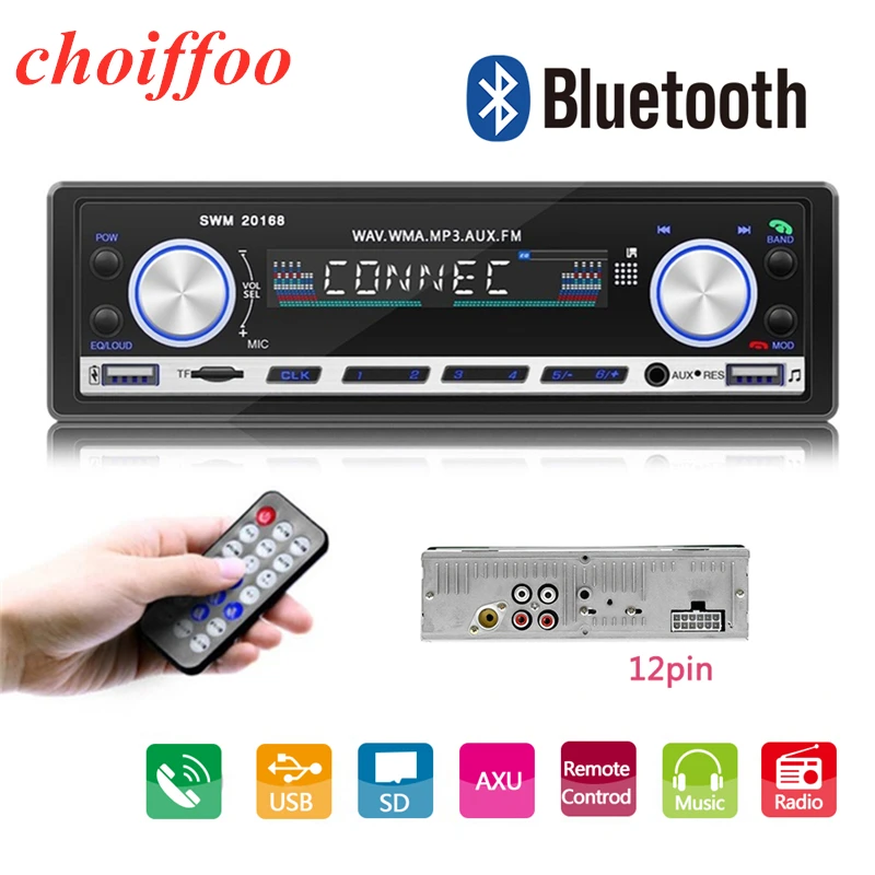 Авто Радио Аудио Bluetooth Авто аксессуары FM TF USB MP3 EQ Автомобильная музыкальная стерео Колонка плеер цифровой усилитель мощности WMA WAV FLAC