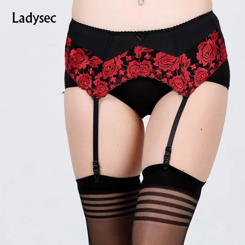 

Sexy Garter Belts Embroidery Garter Belts for stocking Pink Red Garter Women Floral Lingerie Underware Suspender Belts GO0001