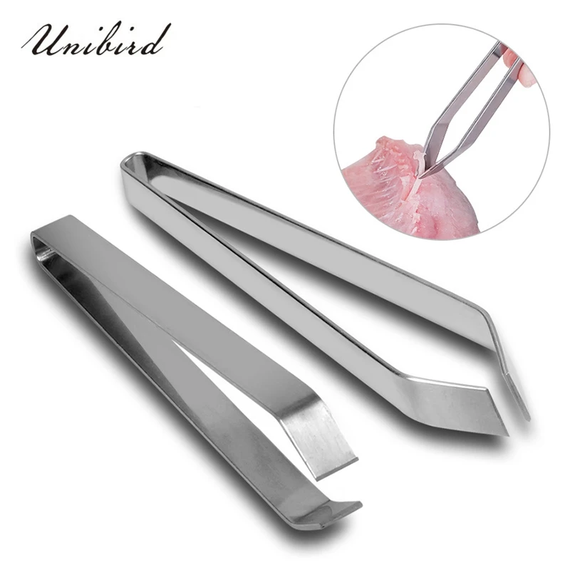 

Unibird 1Pc Creative Kitchen Tool Stainless Steel Fishbone Clip Tweezers Remover Fur Tongs Chicken Hair Plucking Pliers
