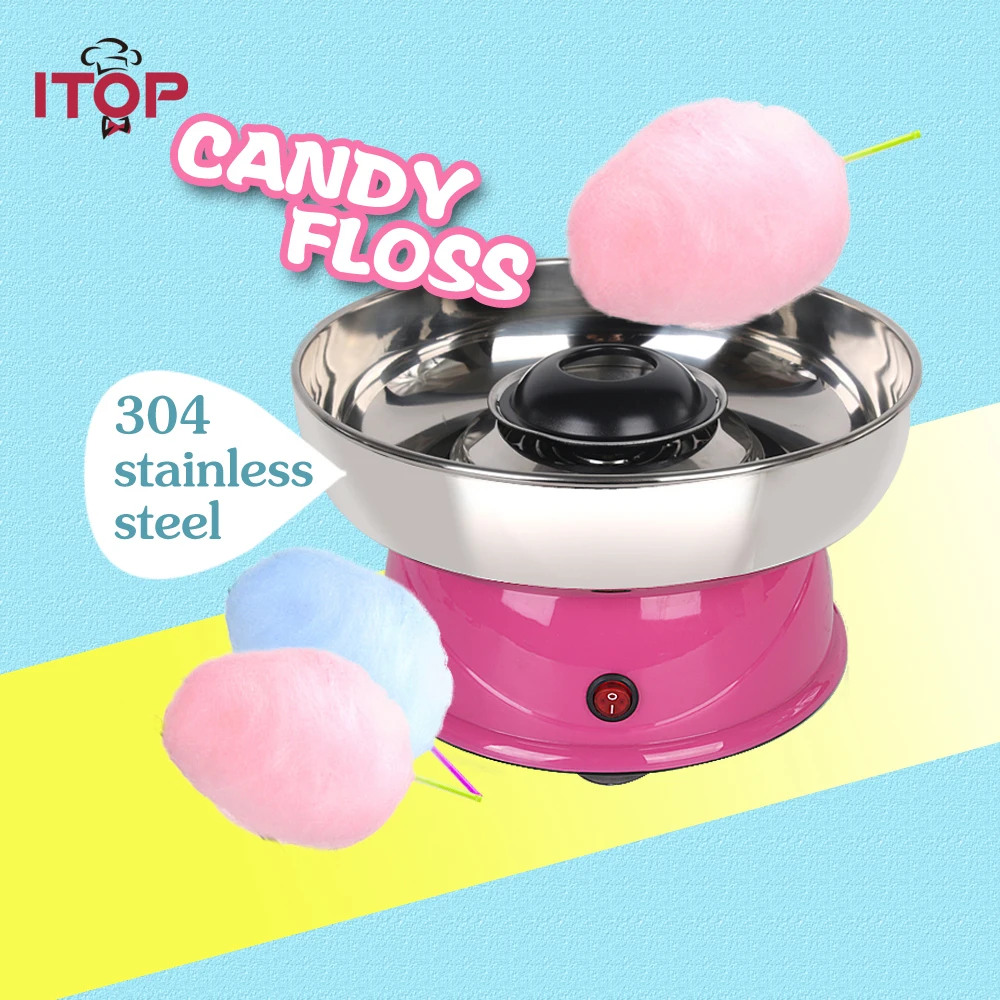 

ITOP Mini Electric DIY Cotton Candy Maker Floss Sugar Sweet Candy Floss Cotton Candy Machine For Childern Gift Sugar Maker