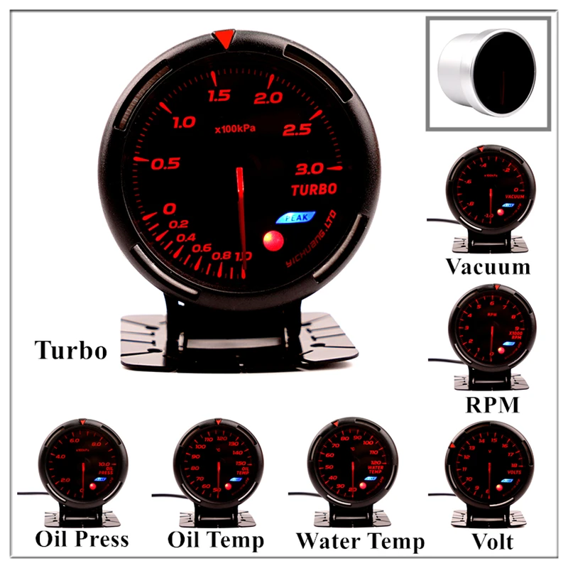 Calibre para Suzuki Boost Defi Vitara Qashqai J11 Mini Cooper Opel Corsa Fiat Punto Audi tt Octavia Turbo Pressão Auto Metro 60mm