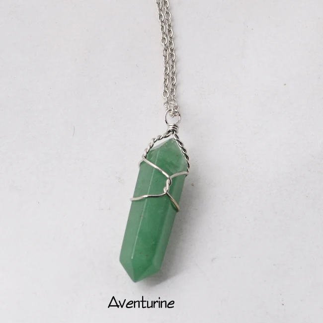 Natural crystal necklace, women jewelry