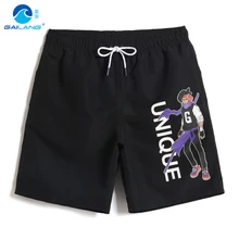 Купальный костюм мужские бордшорты Быстросохнущий купальник для серфинга Гавайские бермуды дышащий плавательный костюм с принтом одноцветные мужские трусы