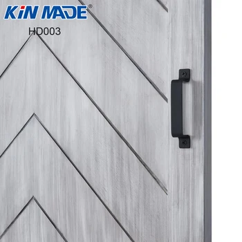 

Kinmade Traditional Rustic Black Sliding Barn Door Handle Pull Heavy Duty Carbon Steel