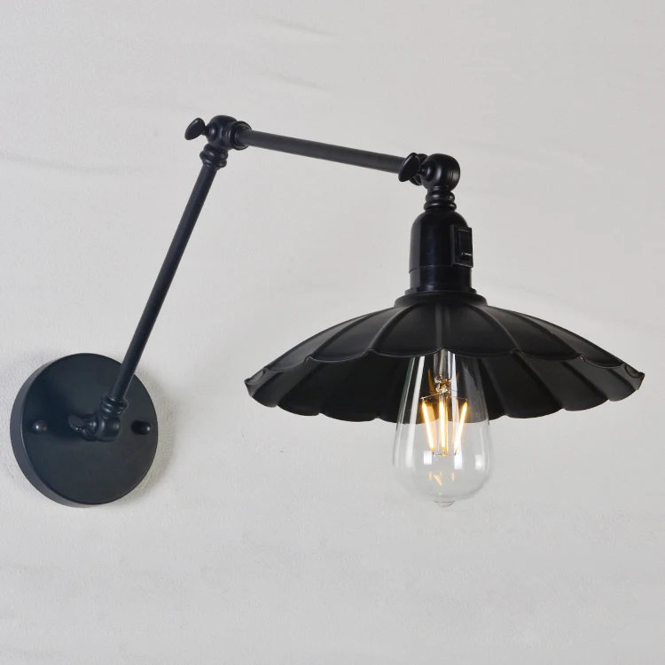 Vioslite LED B переключатель Винтаж 20 см Loft Регулируемые промышленные металлические
