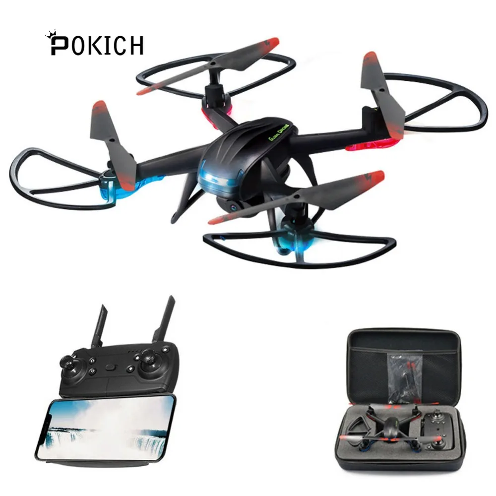 

Pokich GW007-3 RC Quadcopter FPV Drone with HD Camera High Hold Mode Easy to Operate Mini Quadrocopter