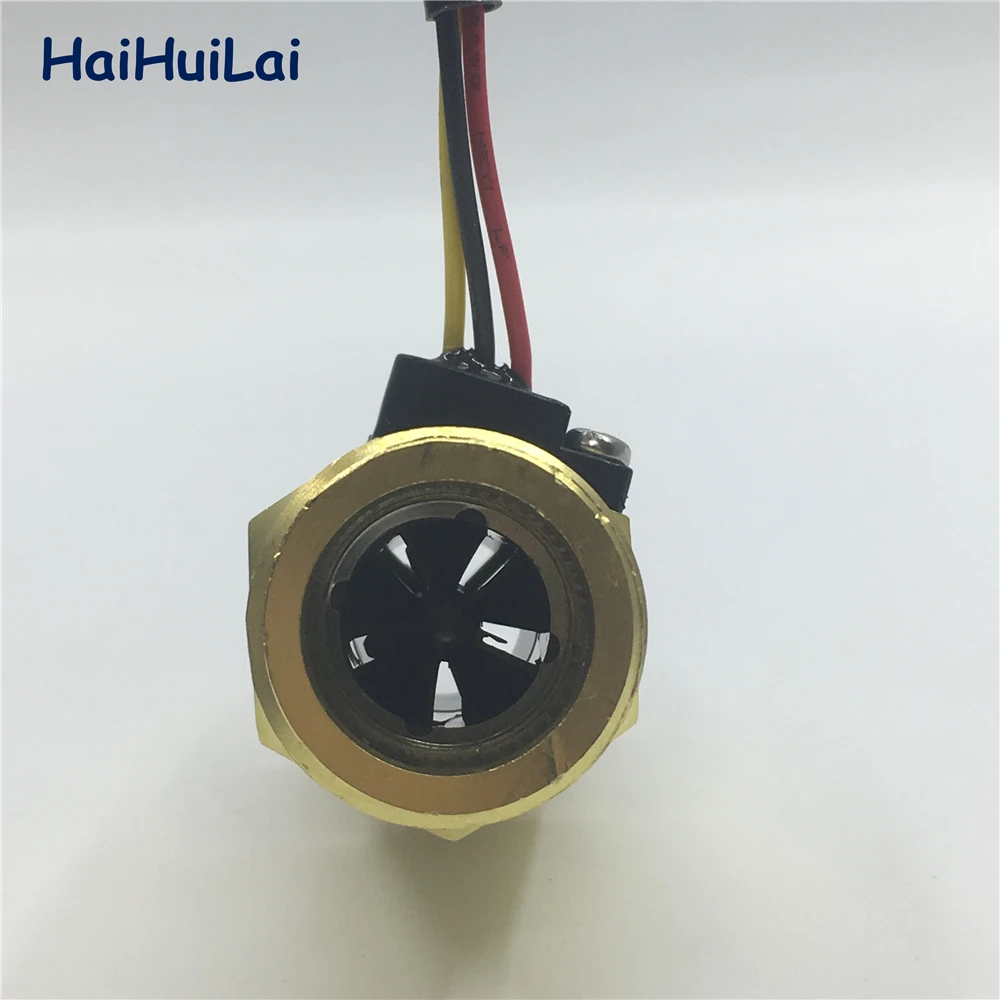 Латунный Датчик потока воды и меди NPT 3/4 &quotDN20 Турбинный измеритель|flow sensor|hall flow