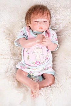

Reborn 20" Soft Silicone Vinyl Dolls Silicon 50cm simulation handmade classic Reborn Baby Doll menina Bebe kids birthday gift