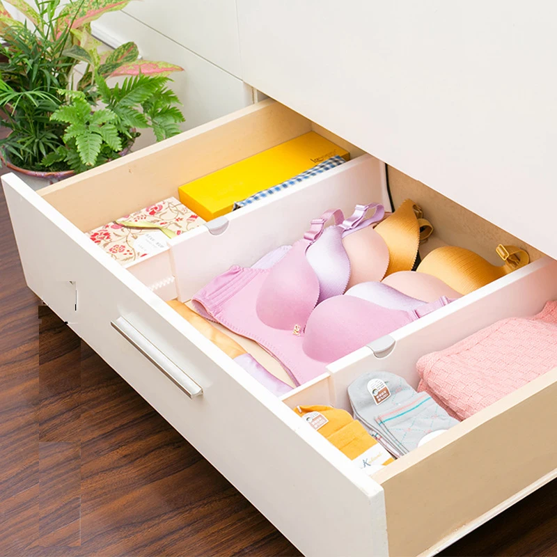 

Drawer Boxes Telescopic Partitions Practical DIY Retractable Underwear Multifunctional Wardrobe Socks Clothes Separator Plates
