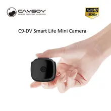 Мини Камера HD 1080 p Открытый Действие Cam велосипед ИК Ночное видение маленький спортивный автомобиль Портативный C9 DV DVR Камера назад клип видео Регистраторы