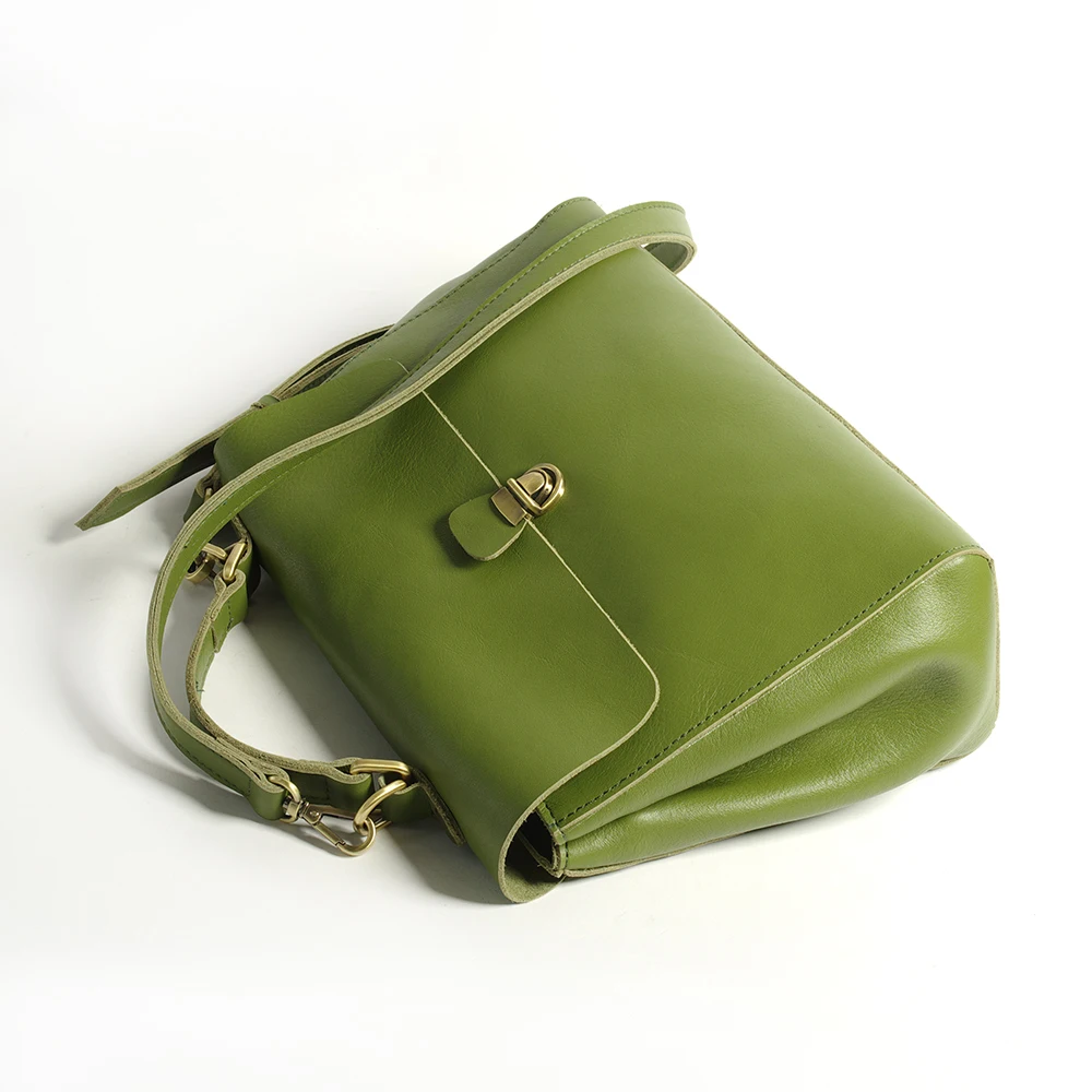 Женские сумки через плечо, винтажные женские сумки, кожаная большая сумка-тоут, повседневный портфель из натуральной кожи, большая сумка-мессенджер зеленого цвета