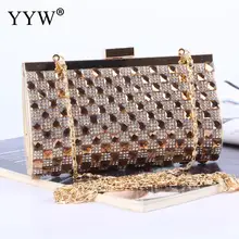 Gold Women Evening Bag Clutch Bolsas Mujer Wedding Party Bags Diamond Rhinestone Clutches Crystal Bling Silver Clutch Bag Purses milisente women beaded clutch bag female wedding clutches ladies evening purses